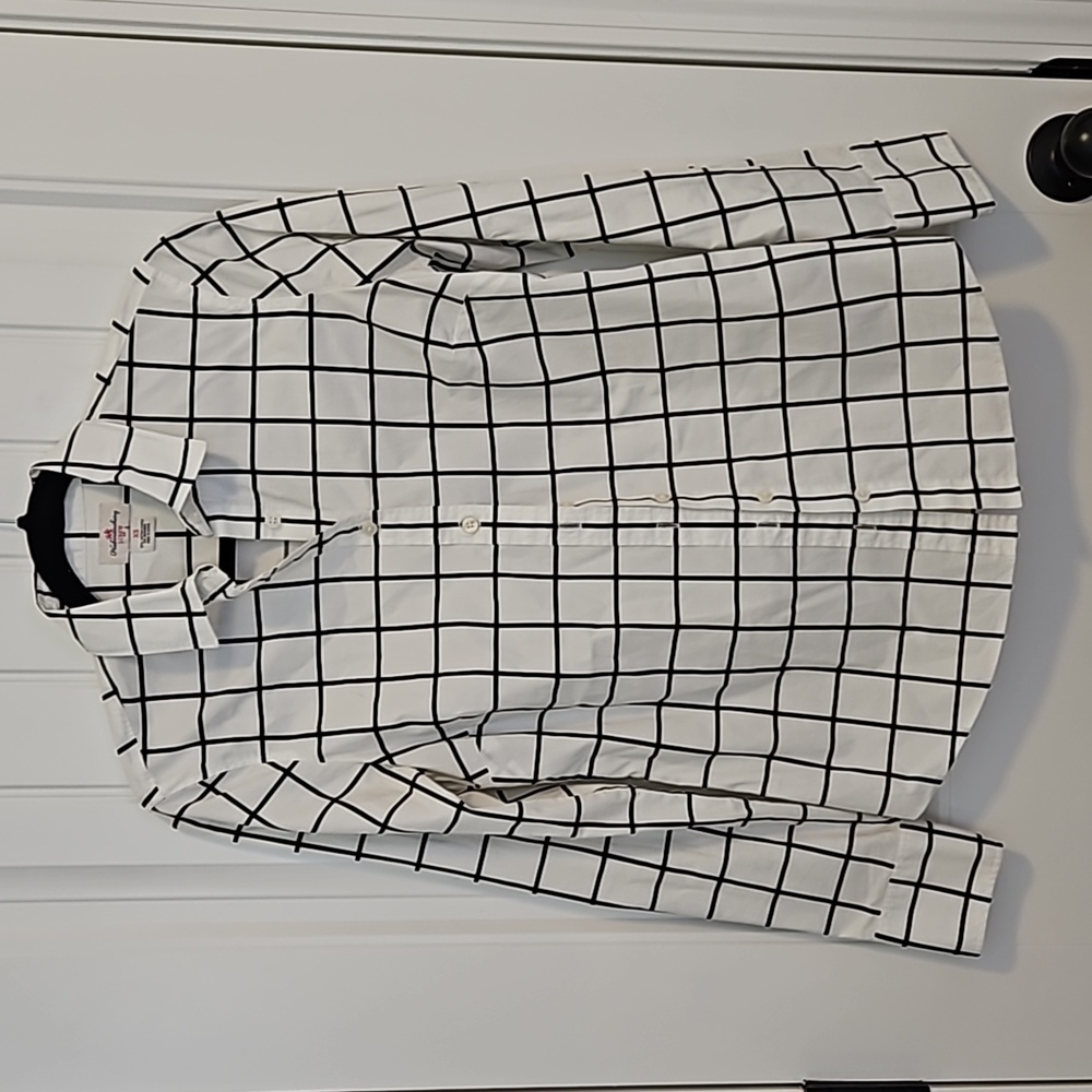 J.Crew Button Down Size Xs Window Pane Pattern - image 1